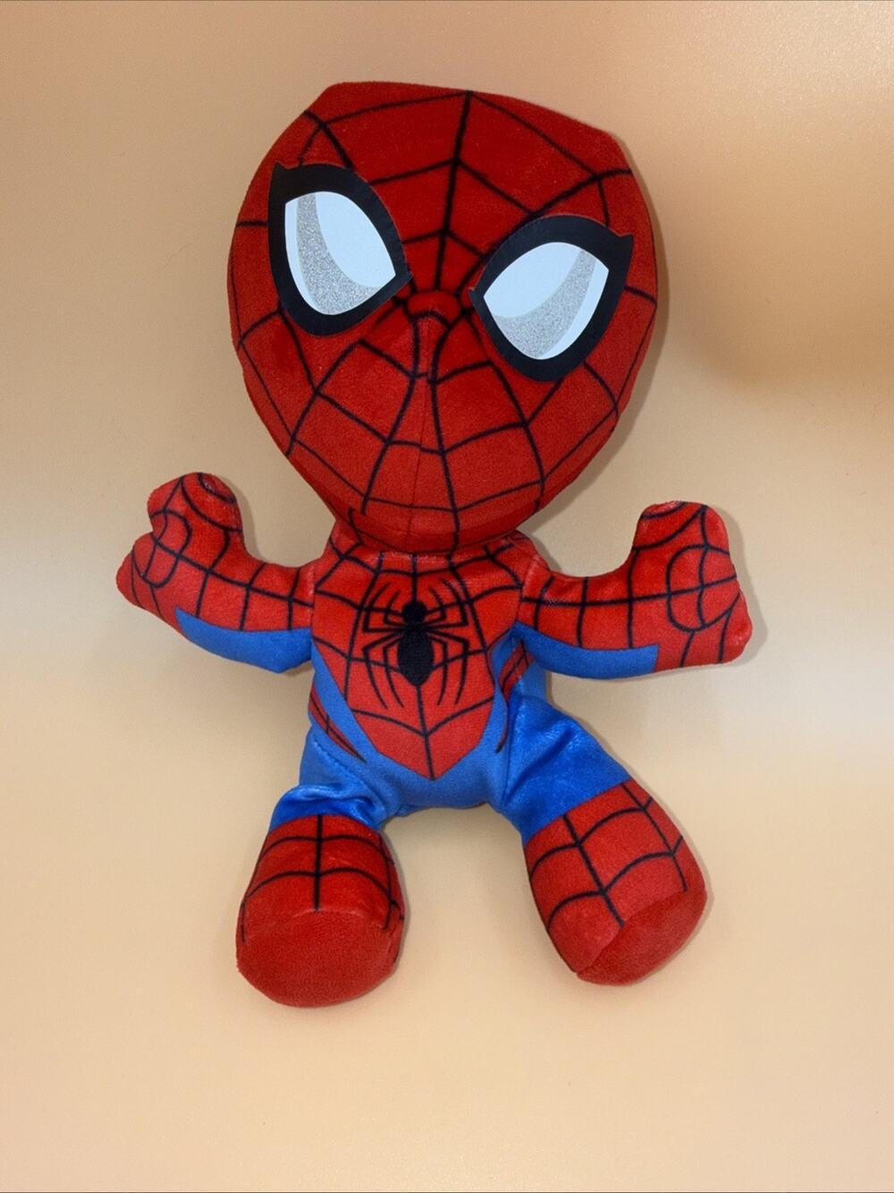 TY Marvel Baby Spider-Man 9” Beanie Sitting Plush Avengers Glitter Eyes 2024